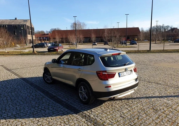 BMW X3 cena 49900 przebieg: 137000, rok produkcji 2011 z Trzciel małe 407
